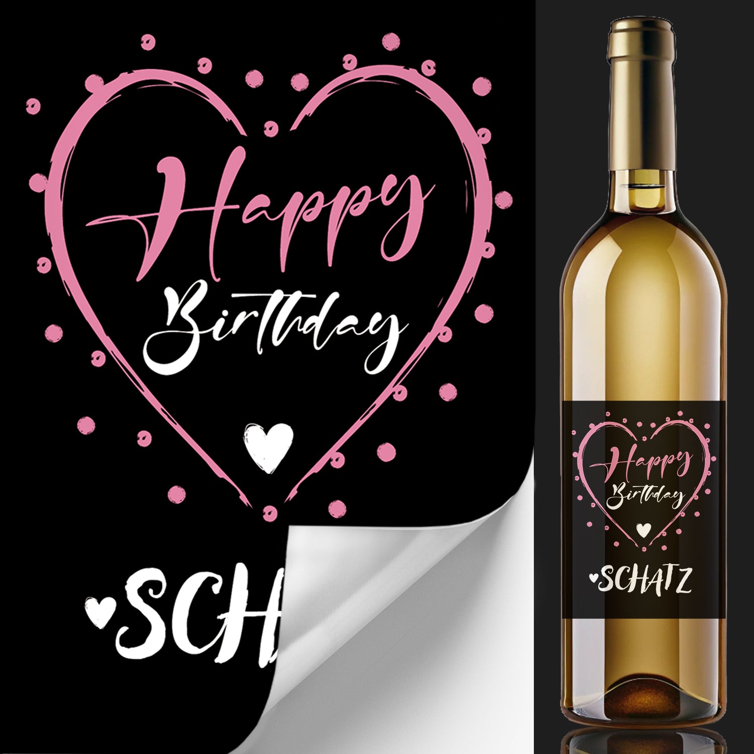 Funke & Brand Flaschenetikett Wieder 29 Happy Birthday Geburtstag