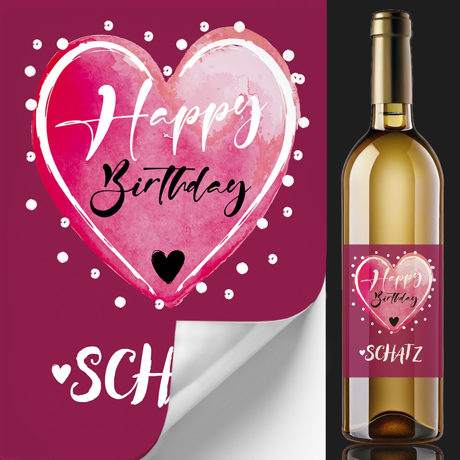 Funke & Brand Flaschenetikett Wieder 29 Happy Birthday Geburtstag