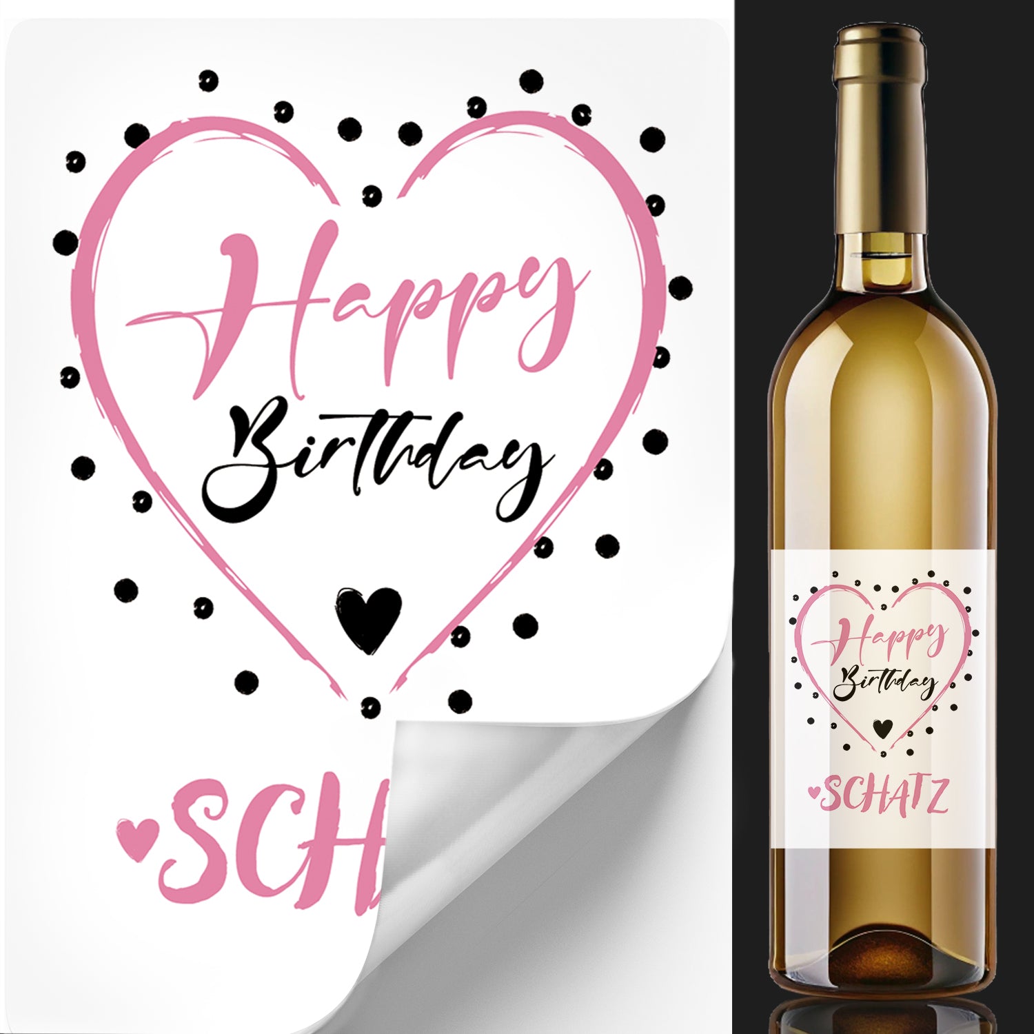 Funke & Brand Flaschenetikett Wieder 29 Happy Birthday Geburtstag