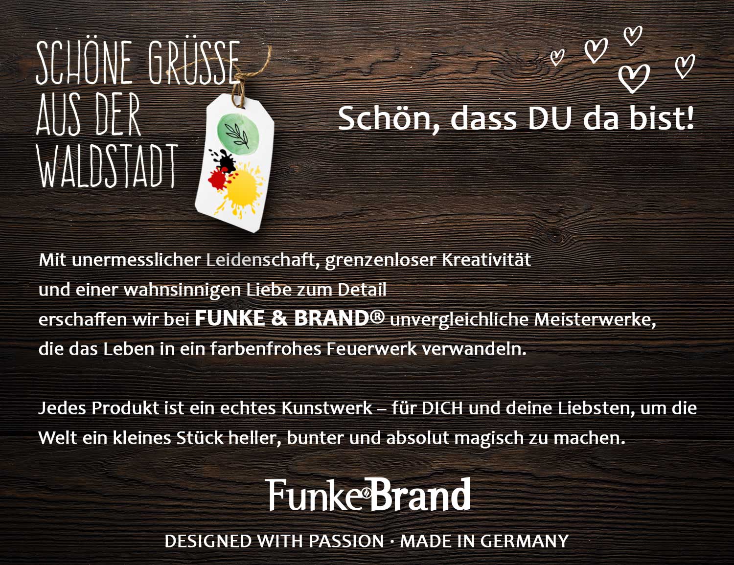 50 Bierdeckel Schön dass du da bist, Greenery Eukalyptus Harmony rund