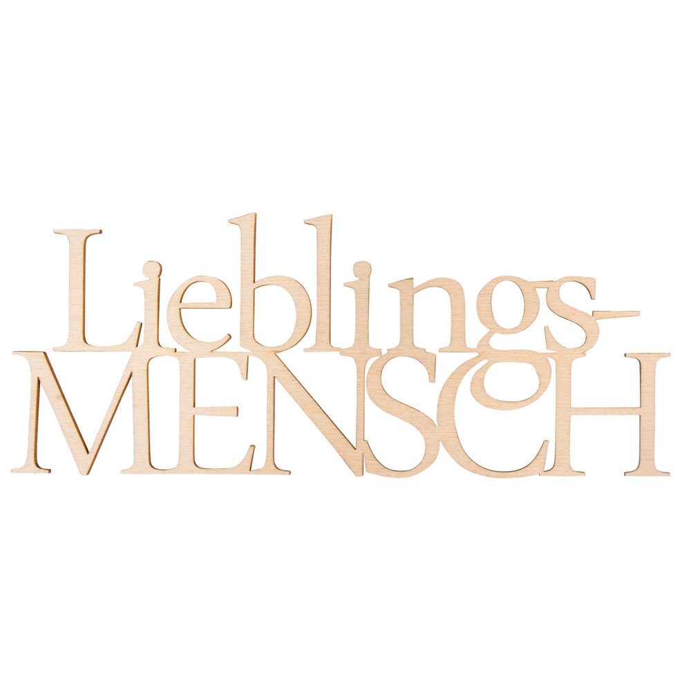 Schriftzug Buchstaben XXl Deko Holz Bastle Holzschrift Geburtstag Kinderspielzeug Holzschrift Lieblingsmensch FSC100% Natur Liebe Rayher