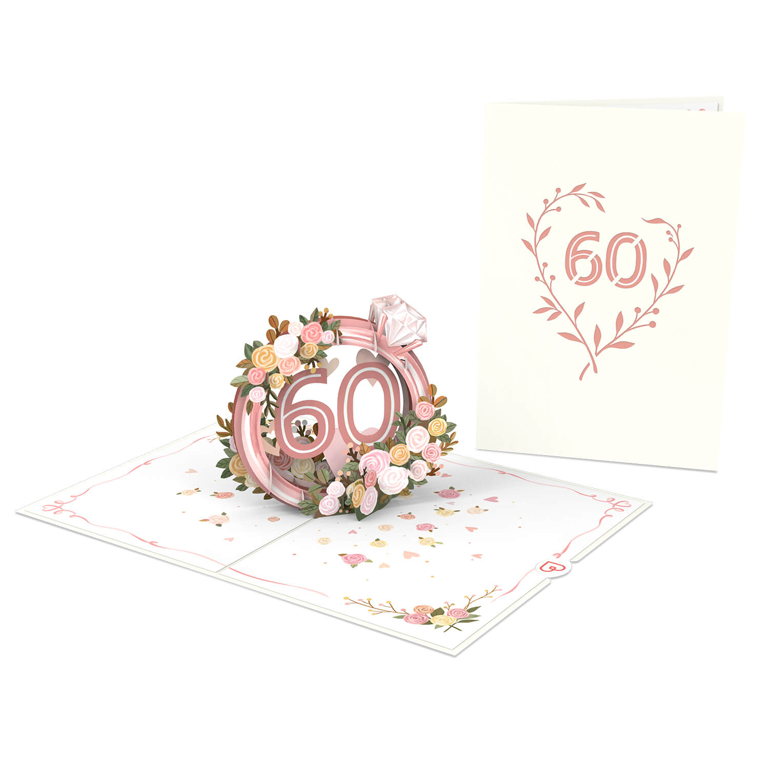 Diamantene Hochzeit Pop-Up Karte