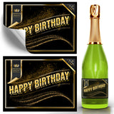 Flaschenetikett für den Runden Geburtstag