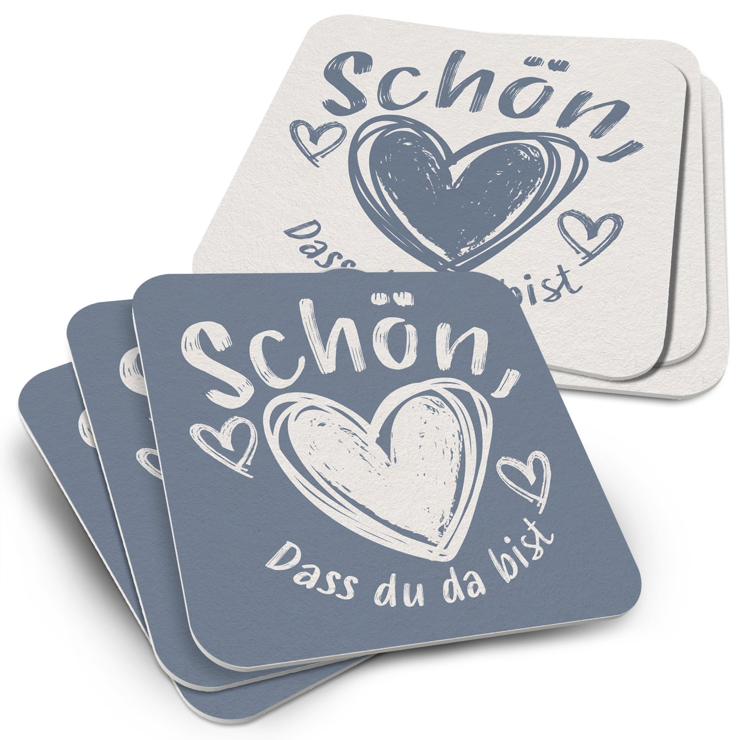 Bierdeckel "Schön, dass du da bist"