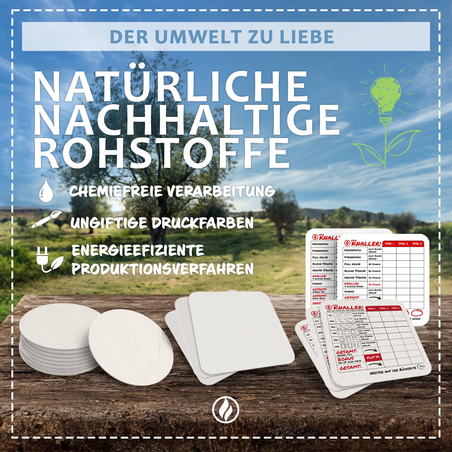 Boland 54212 Bierdeckel-Set 'Beer Party' – 10 Stück, 10 Cm Durchmesser, Bayerische Motive Für Volksfest, Mottoparty & Karneval