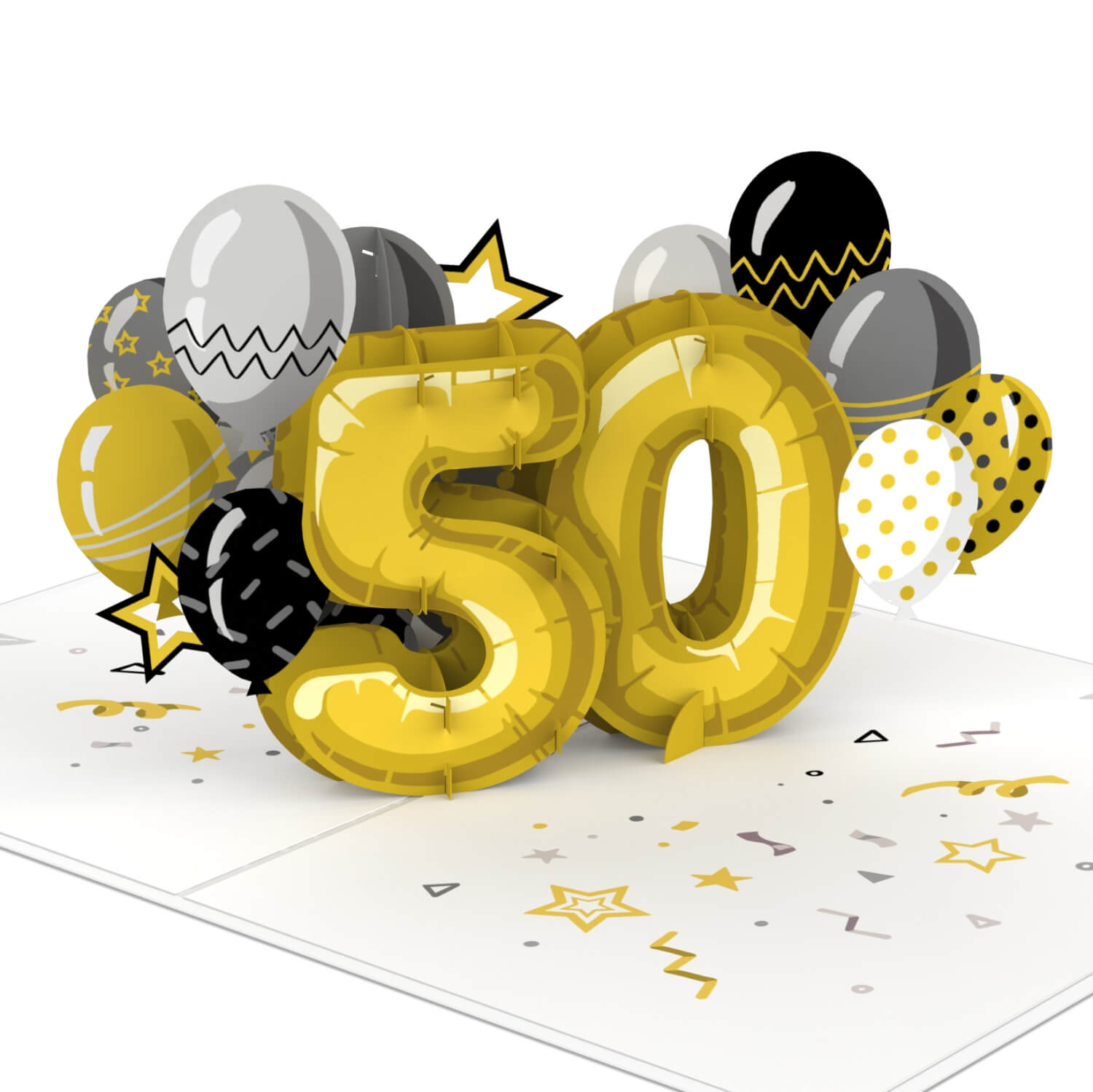 50. Geburtstag Pop-Up Karte