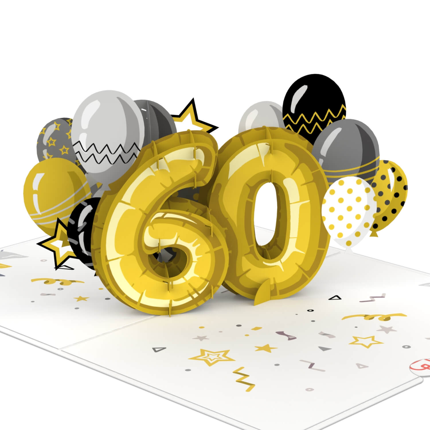 60. Geburtstag Pop-Up Karte