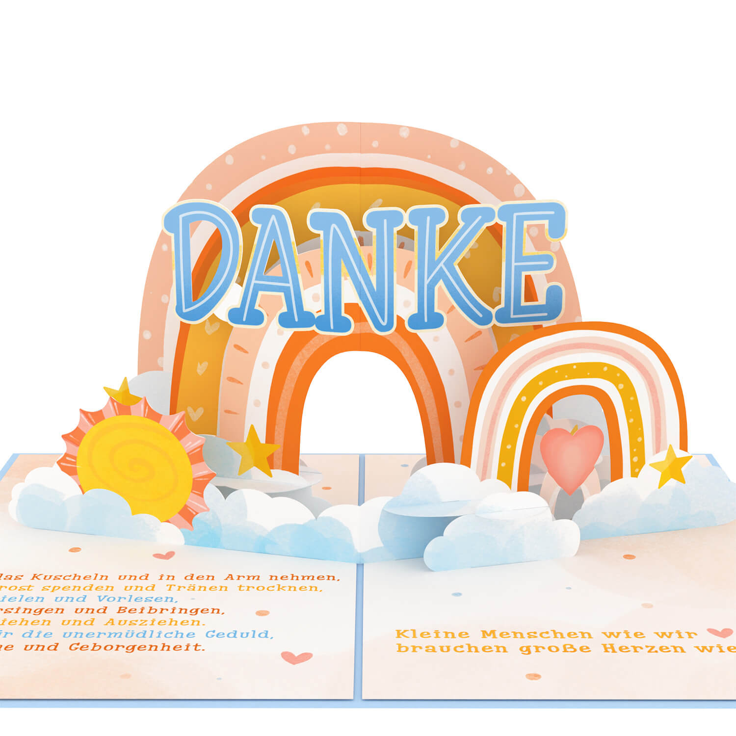 Dankeschön für Erzieherinnen Pop-Up Karte