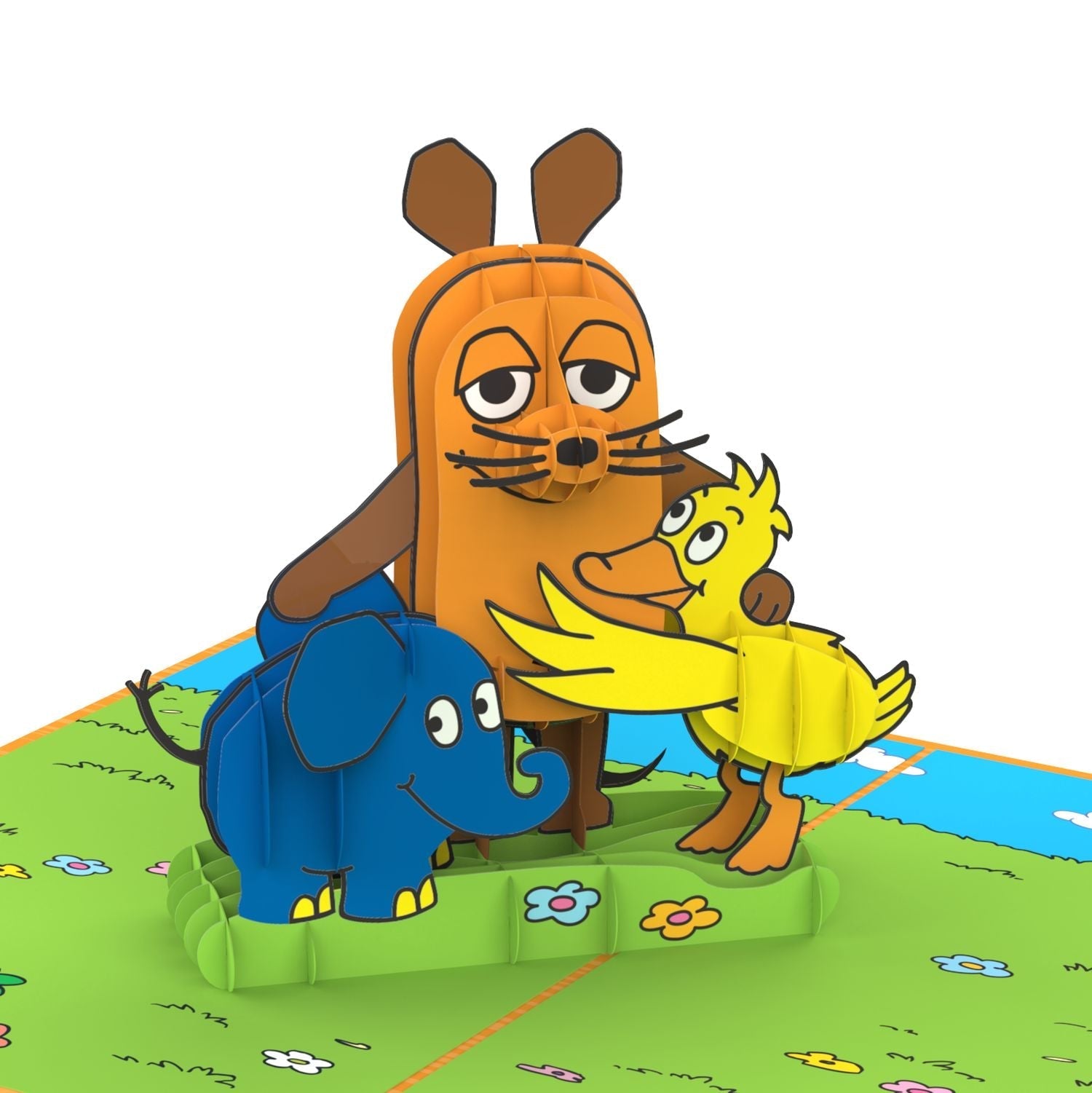 Die Maus® Beste Freunde Pop-Up Karte