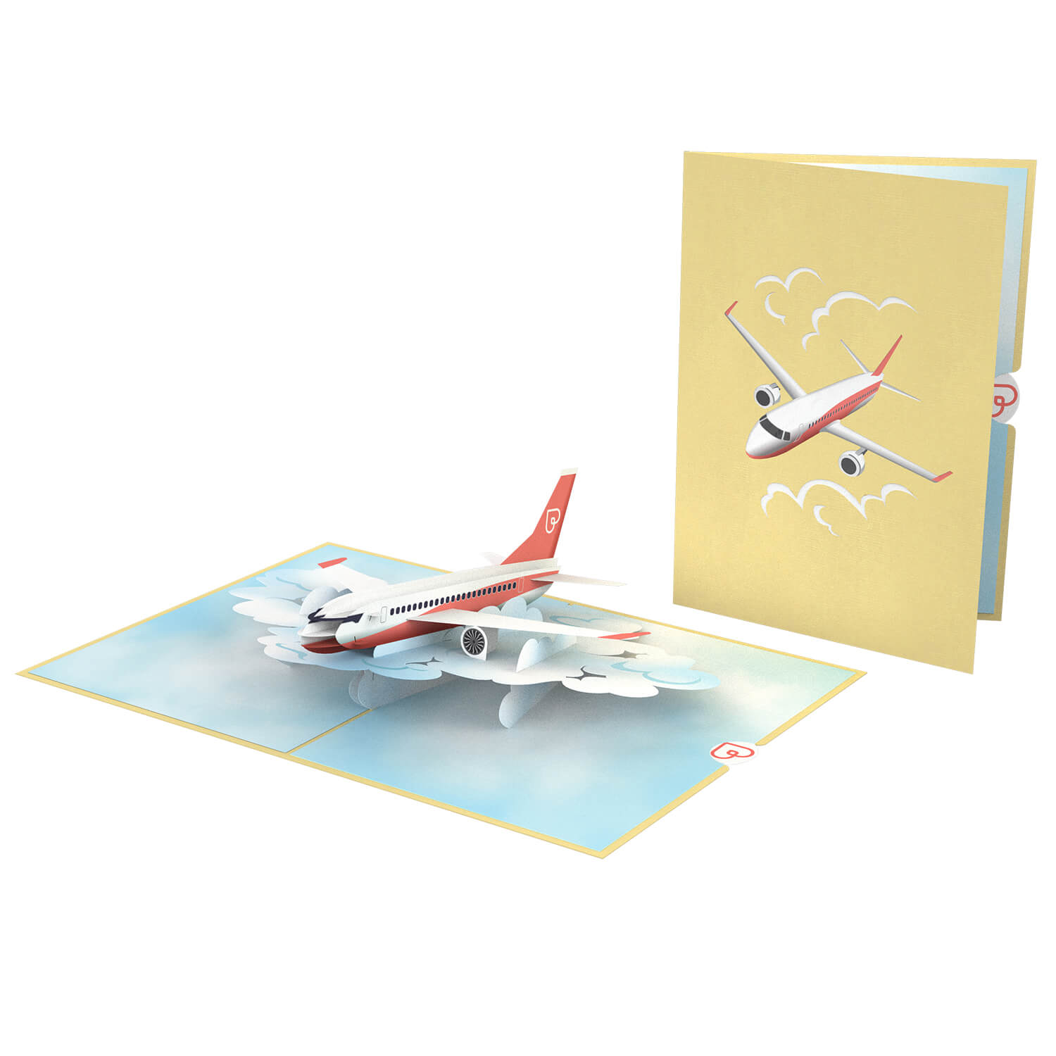 Flugzeug Pop-Up Karte